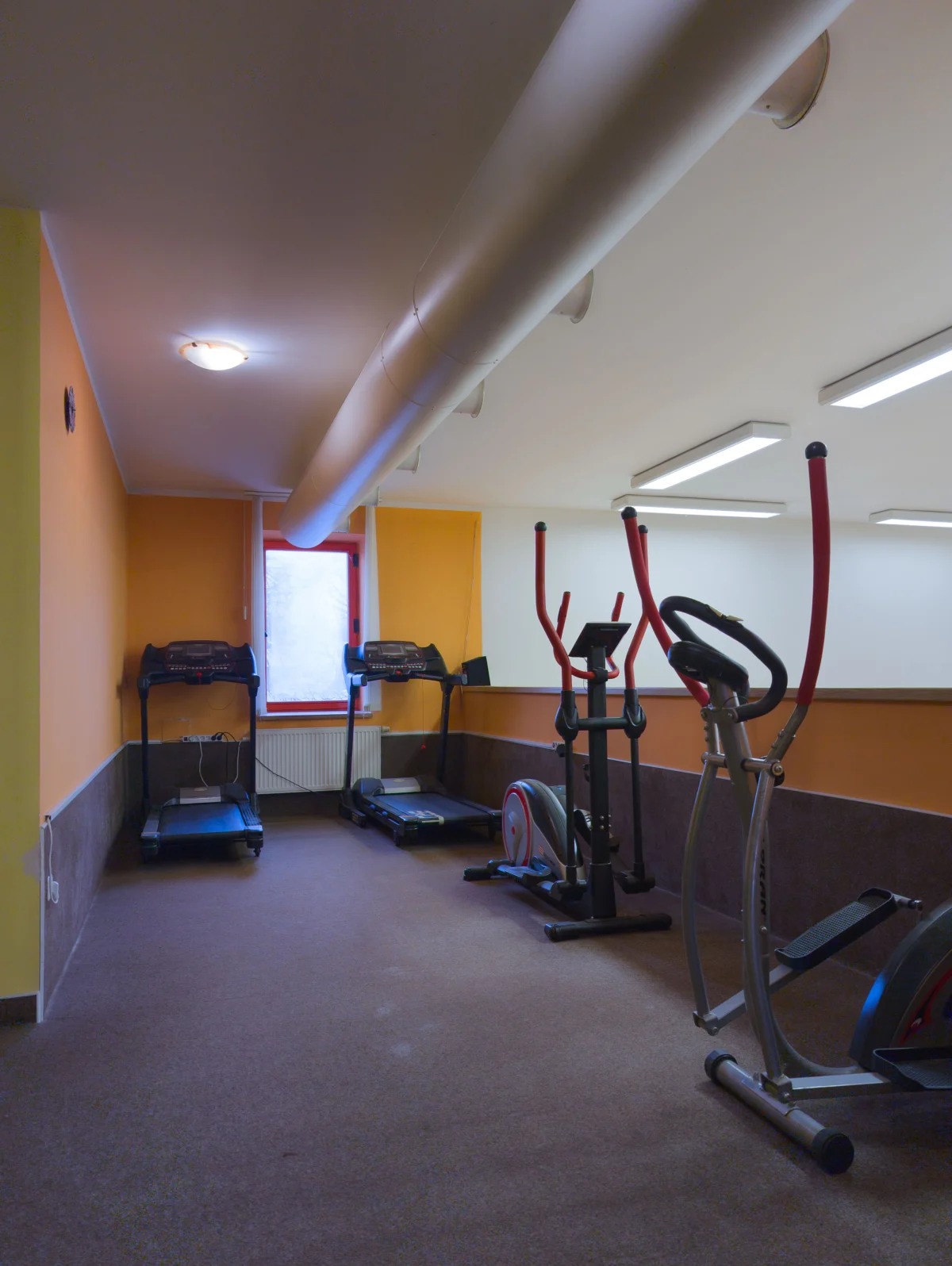 Běžící pásy a eptický trenažer kardio